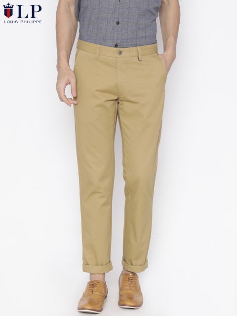 

Louis Philippe Sport Men Beige Regular Fit Solid Chinos