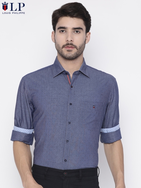 

Louis Philippe Sport Men Blue Slim Fit Printed Casual Shirt