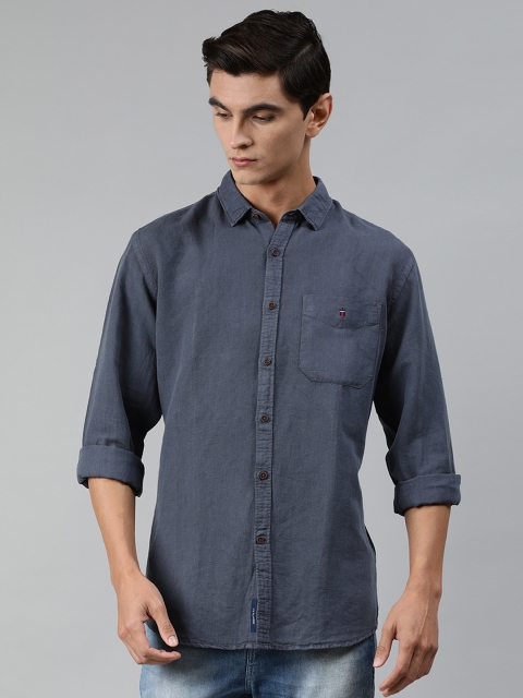 

Louis Philippe Sport Men Charcoal Tailored Fit Solid Casual Shirt
