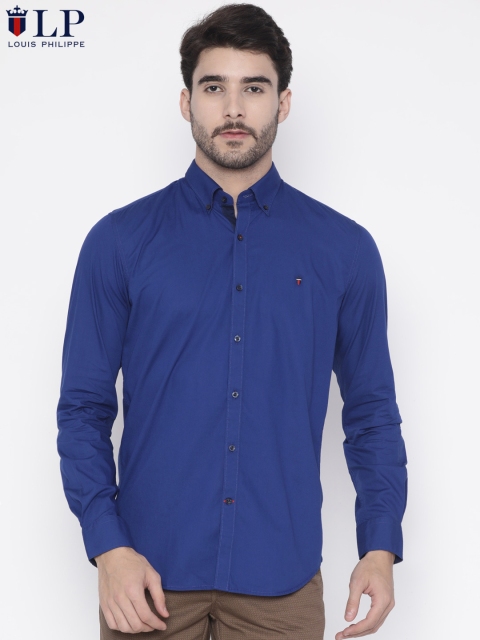 

Louis Philippe Sport Men Blue Slim Fit Solid Casual Shirt