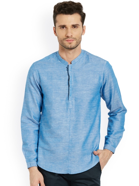 

SPYKAR Men Blue Slim Fit Solid Casual Shirt