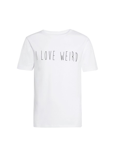 

next Men White Printed Round Neck T-shirt