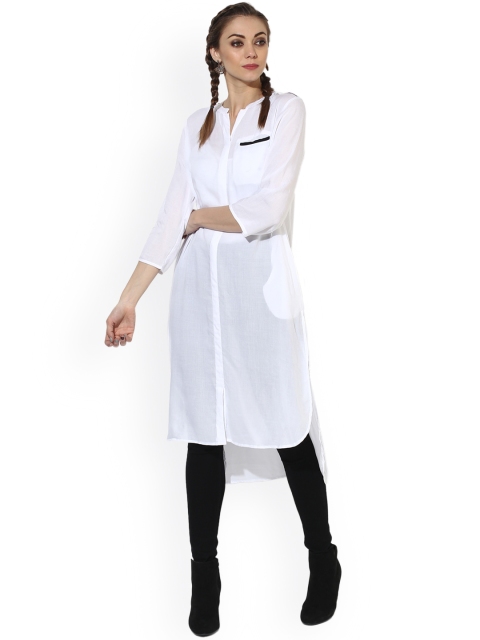 

Sangria Off-White High-Low Tunic