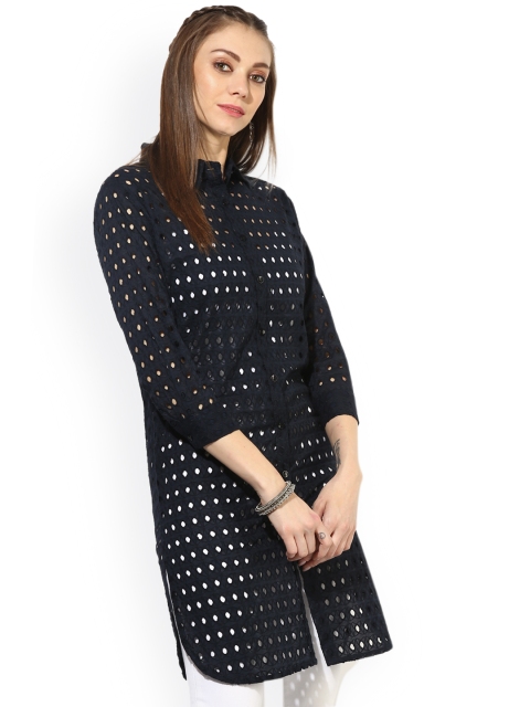 

Sangria Black Embroidered Tunic