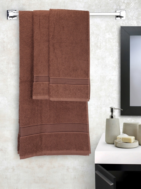 

BIANCA Brown Set of 3 Cotton 380 GSM Towels