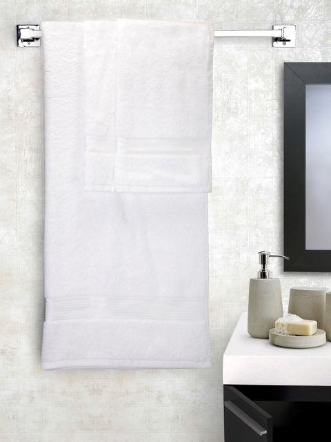 

BIANCA White Set of 3 Cotton 380 GSM Towels