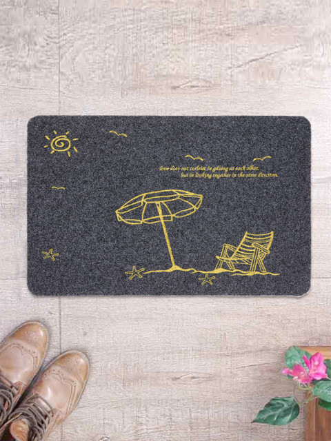 

Cortina Grey Patterned Rectangular Doormat