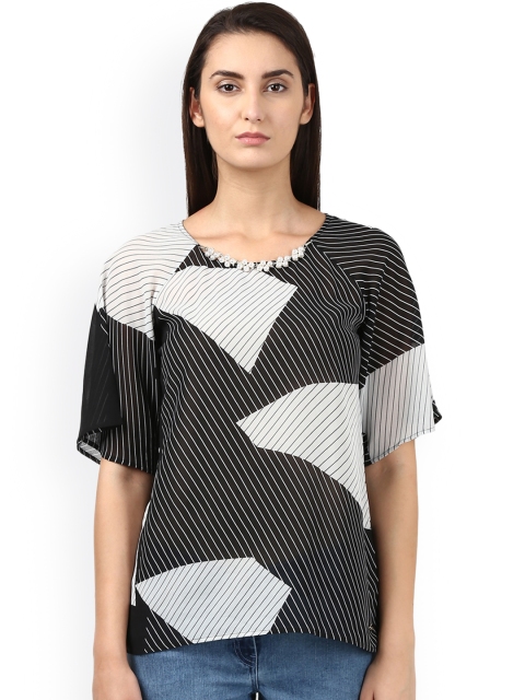 

Park Avenue Woman Women Black Printed Top