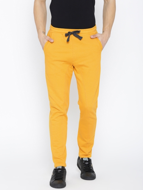 

United Colors of Benetton Men Yellow Solid Track Pants