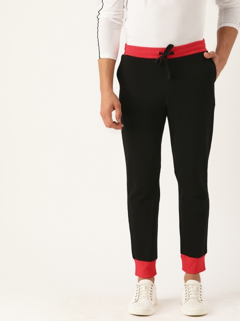 

United Colors of Benetton Men Black Solid Slim Fit Joggers