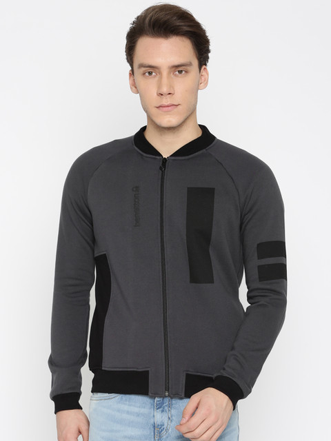 

United Colors of Benetton Men Grey Sweatshirt