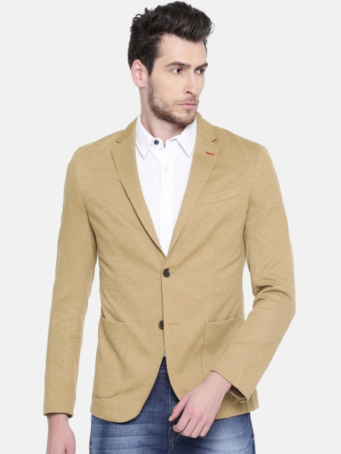 

United Colors of Benetton Brown Single-Breasted Formal Blazer