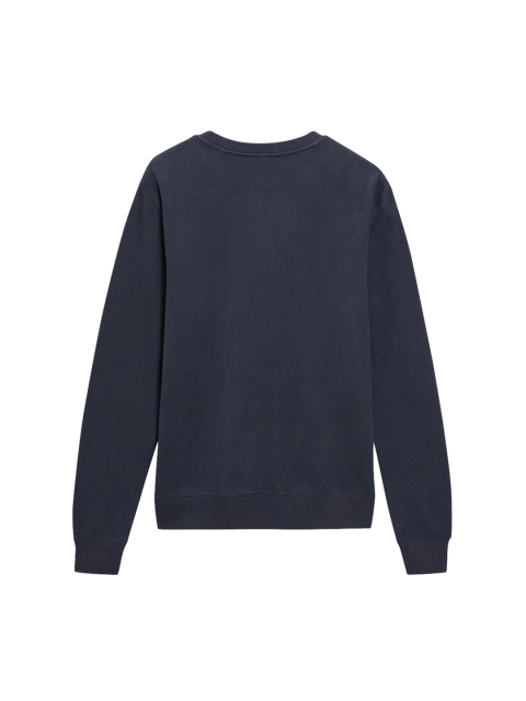 

next Men Navy Blue Solid Sweatshirt