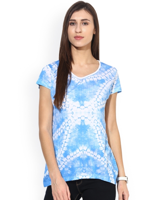 

Sangria Women Blue Printed Top