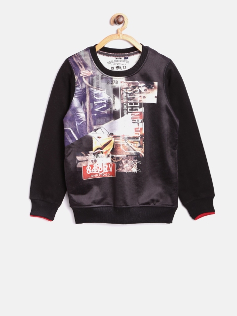 

Tweens by Monte Carlo Boys Black Printed Sweatshirt