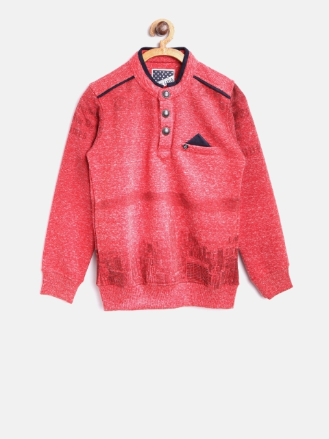 

Tweens by Monte Carlo Boys Red Printed Sweatshirt