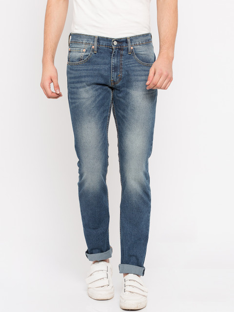 

Levis Men Blue 65504 Skinny Fit Mid-Rise Clean Look Jeans