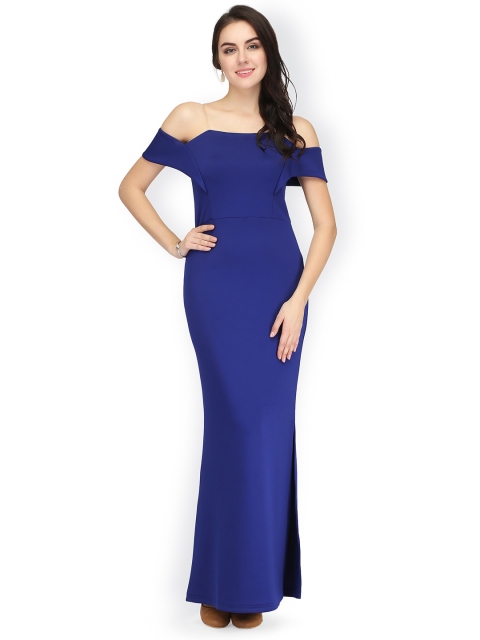 

Eavan Women Blue Solid Maxi Dress