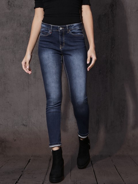 

Roadster Women Blue Skinny Fit Mid-Rise Clean Look Stretchable Jeans