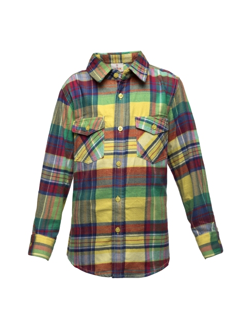 

Oxolloxo Boys Multicoloured Relaxed Regular Fit Checked Casual Shirt, Multi