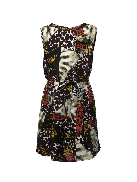 

Oxolloxo Girls Multicoloured Printed A-Line Dress, Multi