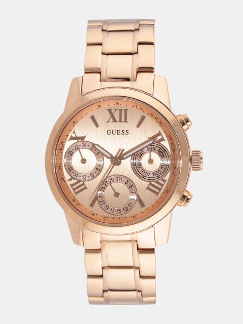 

GUESS Women Rose Gold-Toned Multifunction Watch W0448L3