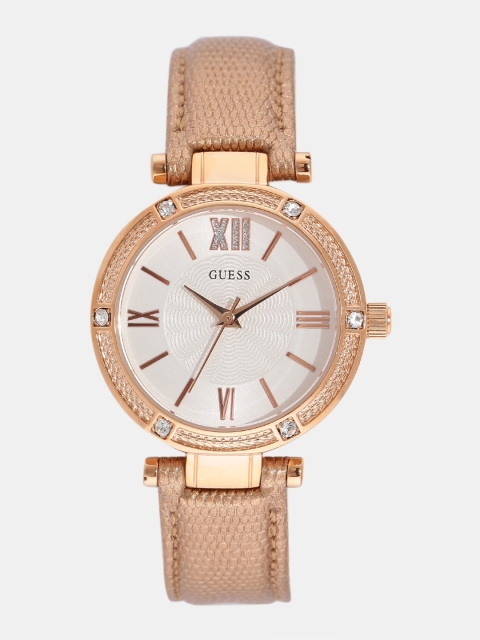 

GUESS Women Off-White Analogue Watch W0838L6