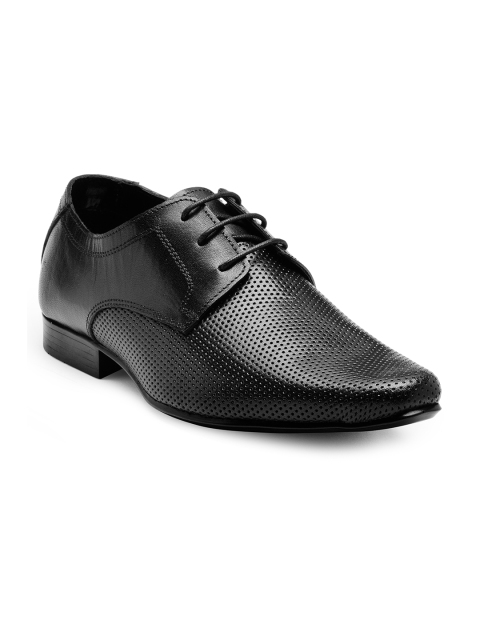 

Franco Leone Men Black Formal Derby Shoes