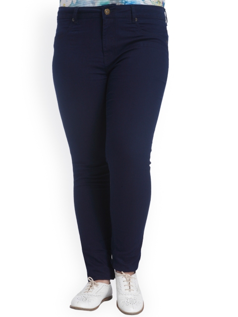 

aLL Plus Size Size Navy Slim Fit Jeggings, Navy blue