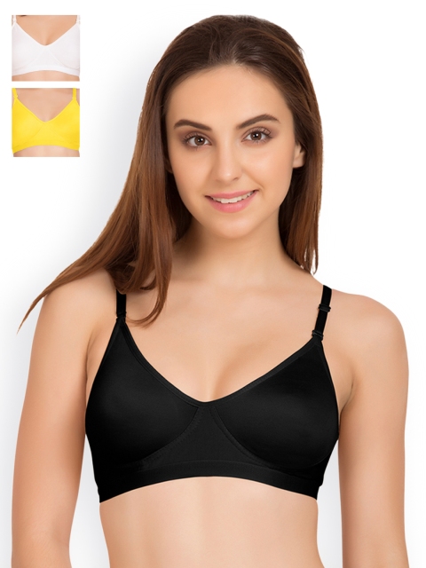 

Tweens Pack of 3 Full Coverage T-shirt Bras TW9265, Black