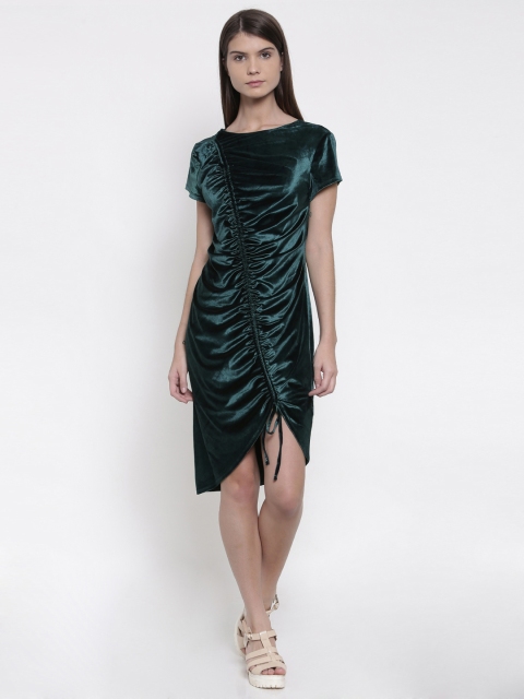 

Splash Women Green Solid Sheath Dress