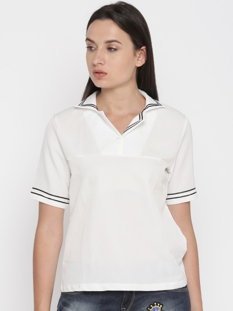 

Splash Women White Solid Top