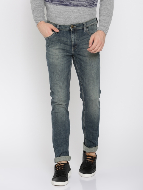 

Lee Men Blue Bruce Skinny Fit Low-Rise Clean Look Stretchable Jeans