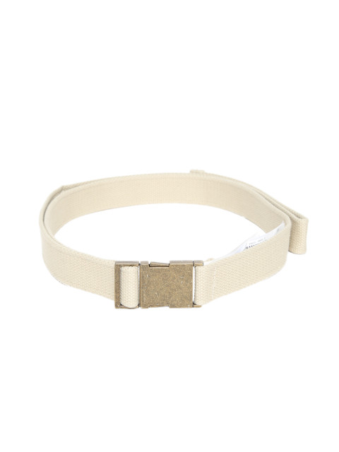 

MANGO MAN Men Beige Textured Belt