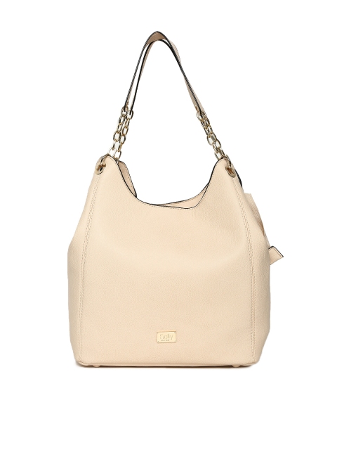 

Allen Solly Beige Solid Hobo Bag