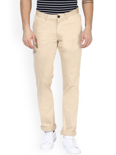 

Red Tape Men Beige Smart Regular Fit Solid Chinos