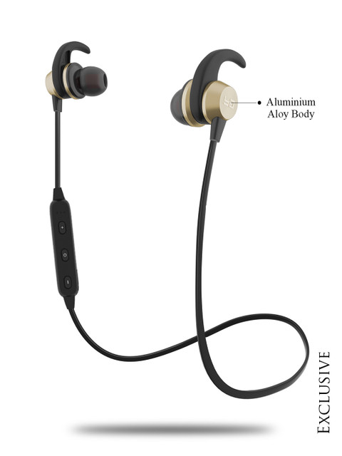 

Boult Gold-Toned Space Wireless Bluetooth Earphones BA-SPACE