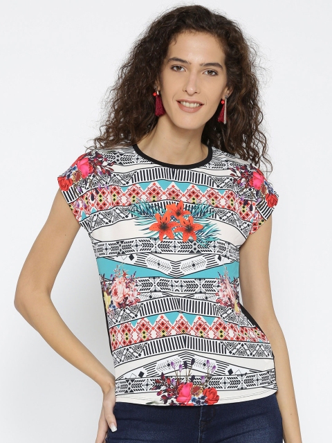 

Madame Women Multicoloured Printed Top, Multi