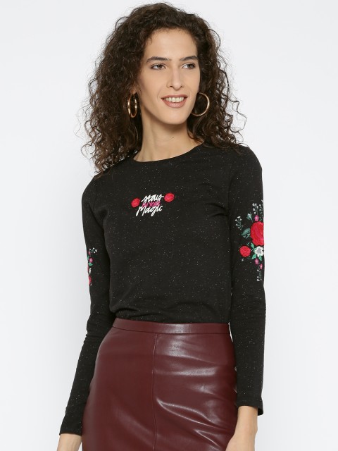 

Madame Women Black Printed Top