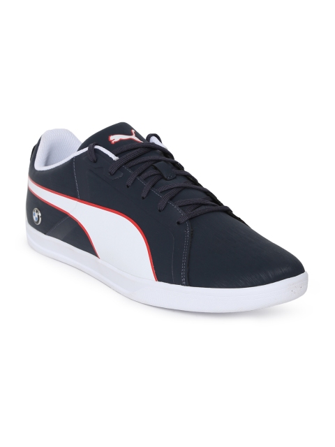 

Puma Men Navy Blue BMW MS Court Team Sneakers