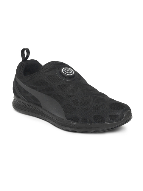 

Puma Men Black Disc Sleeve Ignite Foam Slip-Ons