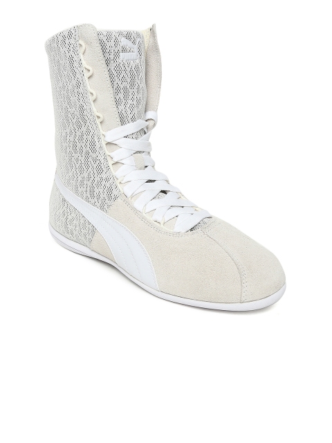 

Puma Women Off-White Eskiva High-Top Sneakers