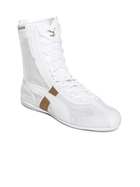 

Puma Women White Printed Synthetic Eskiva EVO High-Top Sneakers