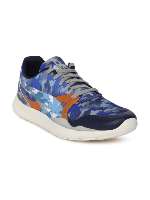 

Puma Men Blue Printed Duplex Evo 1 Sneakers