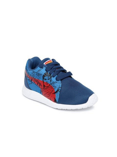 

Puma Kids Blue Printed Superman ST Trainer Evo PS Limoges Sneakers