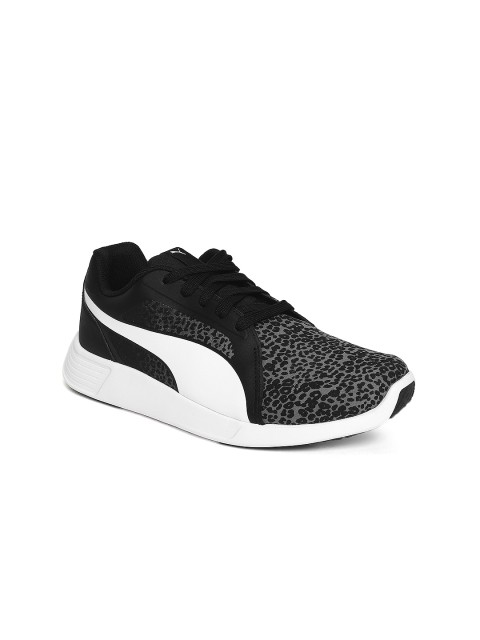 

Puma Women Black ST Trainer Evo Leopard Sneakers