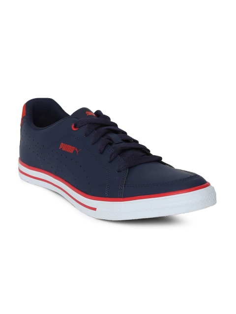 

Puma Unisex Navy Court Point Vulc IDP Sneakers, Navy blue