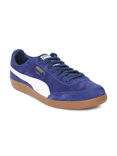 

Puma Unisex Blue Madrid Suede Sneakers