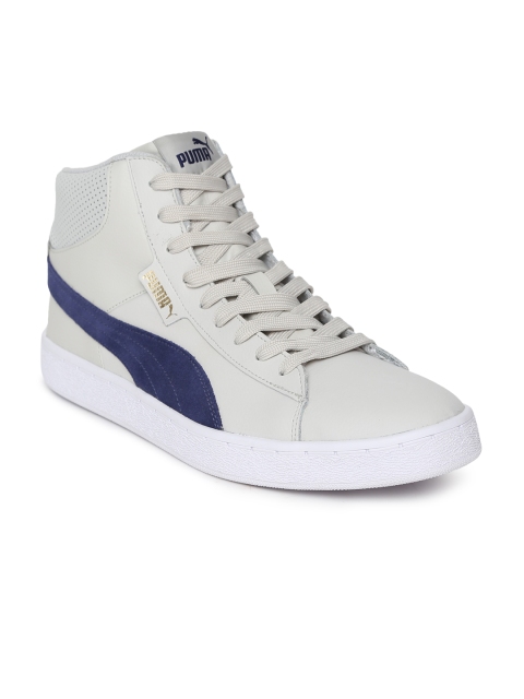 

Puma Men White Solid 1948 Mid SL IDP Synthetic Mid-Top Sneakers