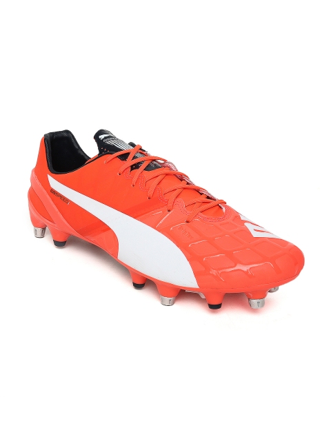 

Puma Men Coral Orange evoSPEED 1.4 Mixed SG Football Shoes